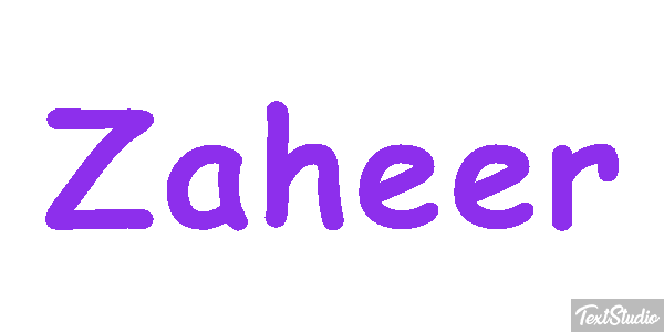 Zaheer Text effect
