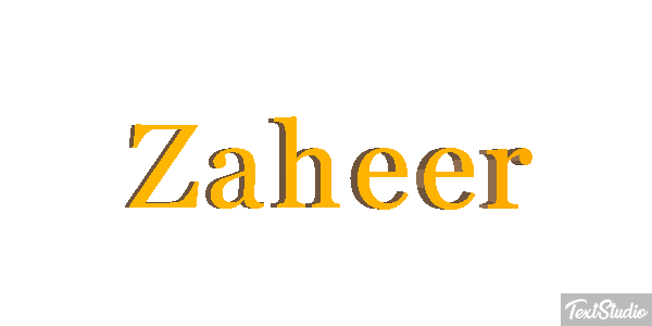 Zaheer Text effect
