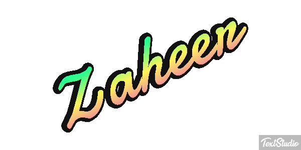 Zaheer Text effect