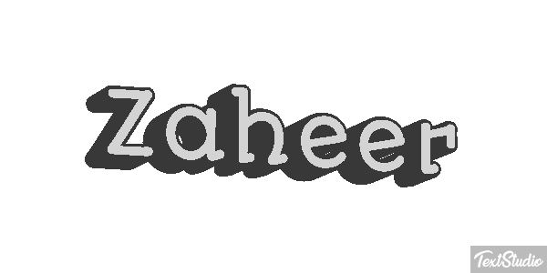 Zaheer Text effect
