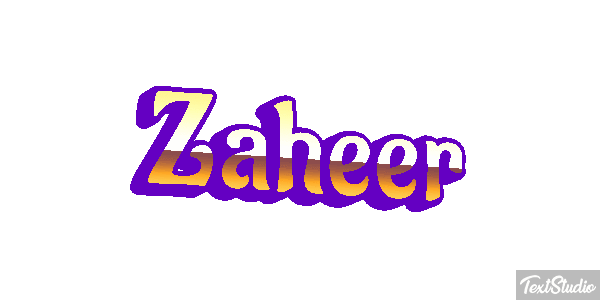 Zaheer Text effect