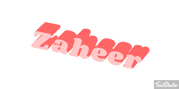 Zaheer Text effect