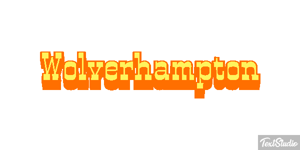 Wolverhampton Efecto de texto