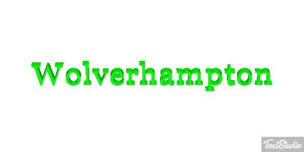Wolverhampton Efecto de texto