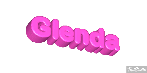 Glenda Text effect