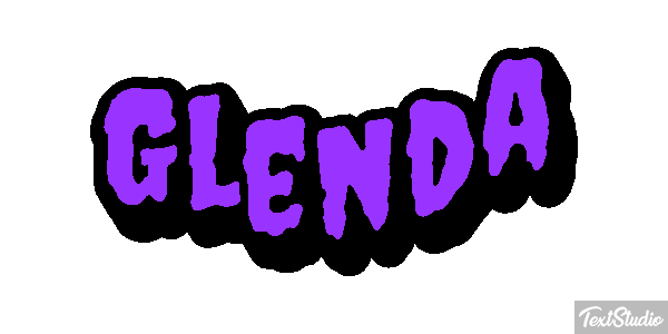 Glenda Text effect