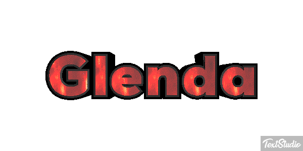 Glenda Text effect