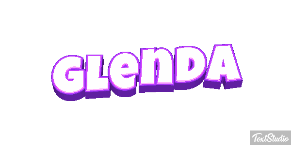 Glenda Text effect