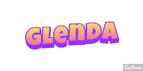Glenda Text effect