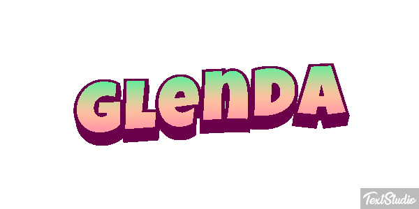 Glenda Text effect