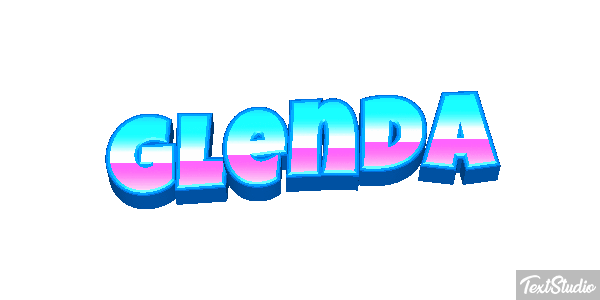 Glenda Text effect