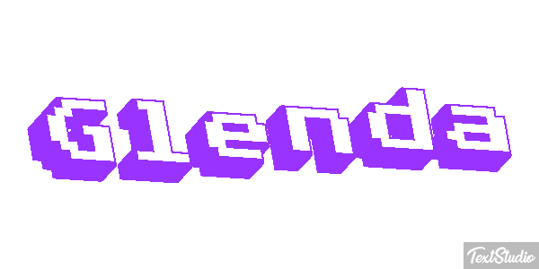 Glenda Text effect