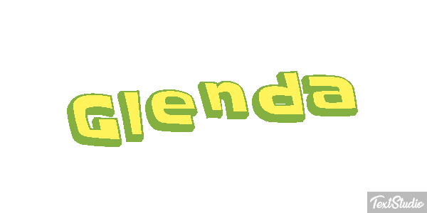 Glenda Text effect