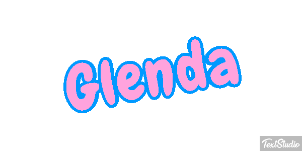 Glenda Text effect