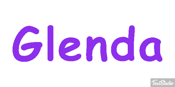 Glenda Text effect