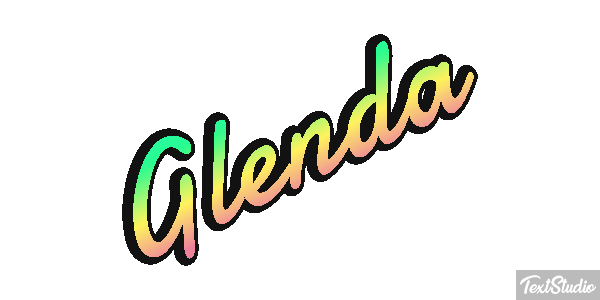 Glenda Text effect