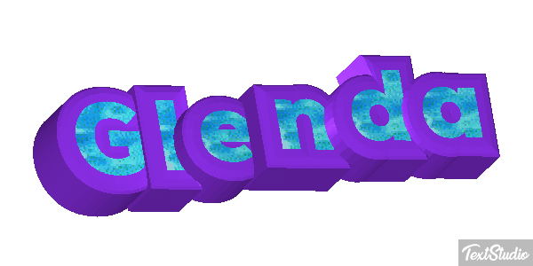 Glenda Text effect