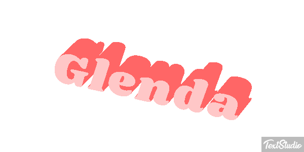 Glenda Text effect