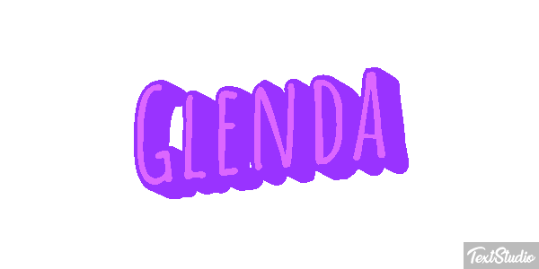 Glenda Text effect