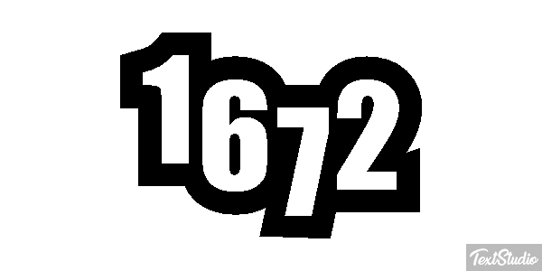 1672 Text effect