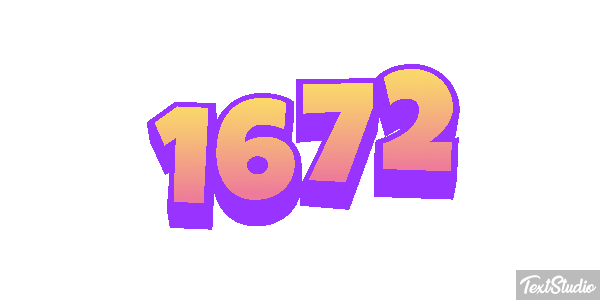 1672 Text effect