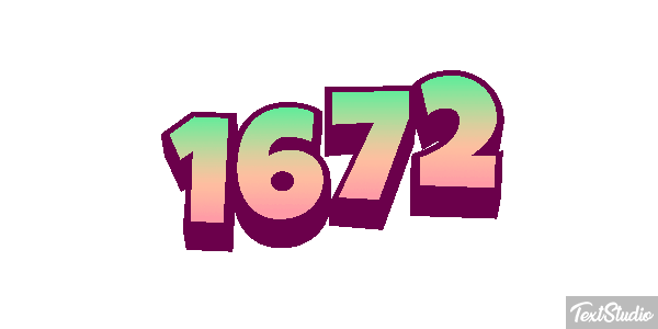 1672 Text effect