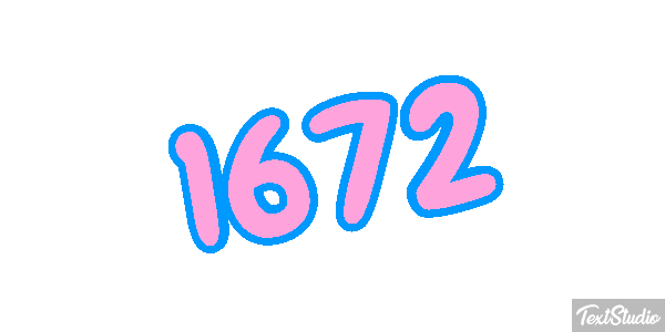 1672 Text effect