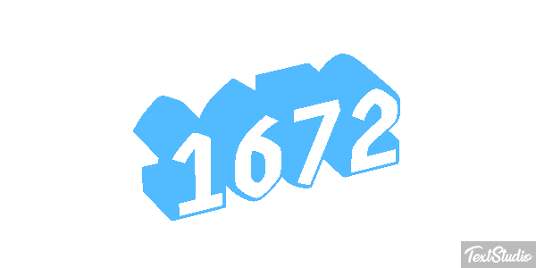 1672 Text effect
