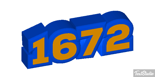 1672 Text effect