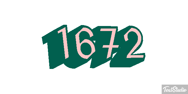 1672 Text effect
