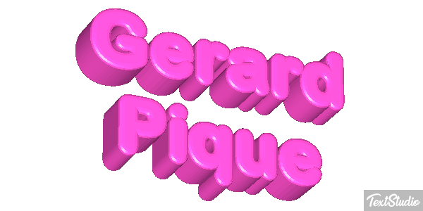 Gerard Piqué Effetto testo