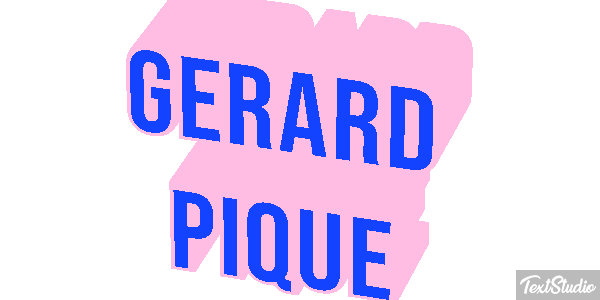 Gerard Piqué Effetto testo
