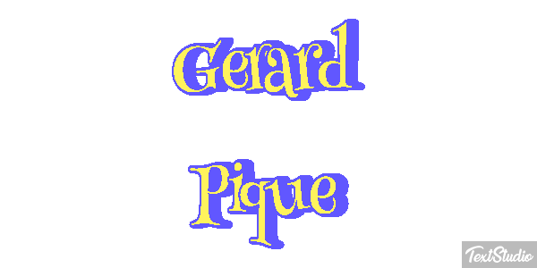 Gerard Piqué Effetto testo