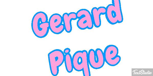 Gerard Piqué Effetto testo