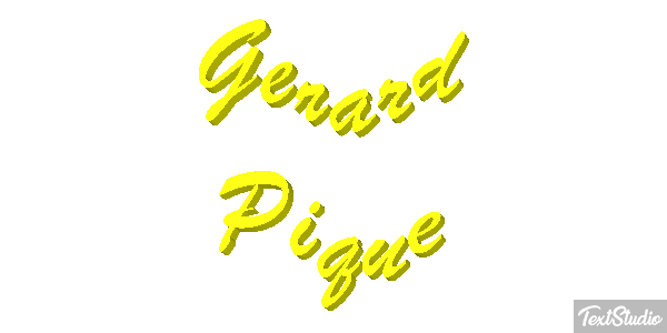 Gerard Piqué Effetto testo