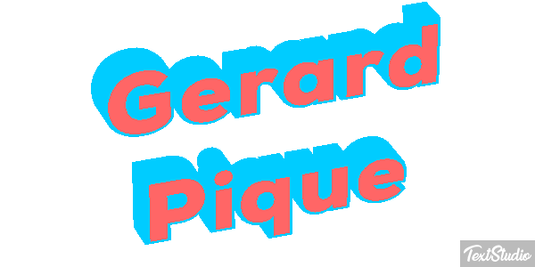 Gerard Piqué Effetto testo