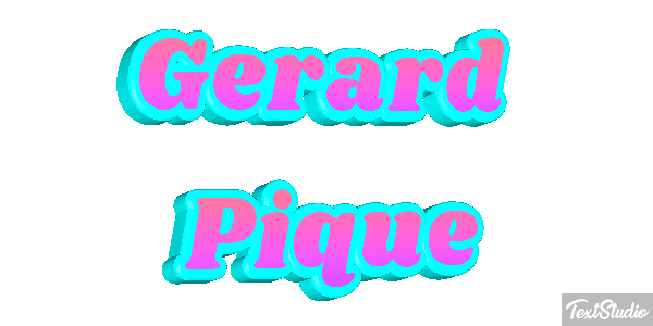Gerard Piqué Effetto testo