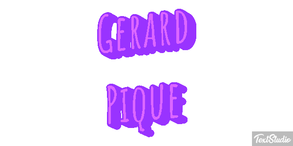 Gerard Piqué Effetto testo