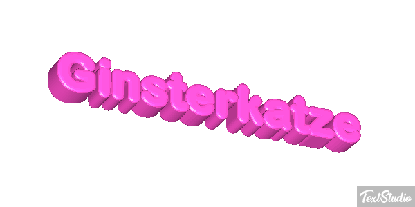 Ginsterkatze Tekst effect