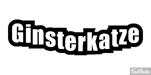 Ginsterkatze Tekst effect