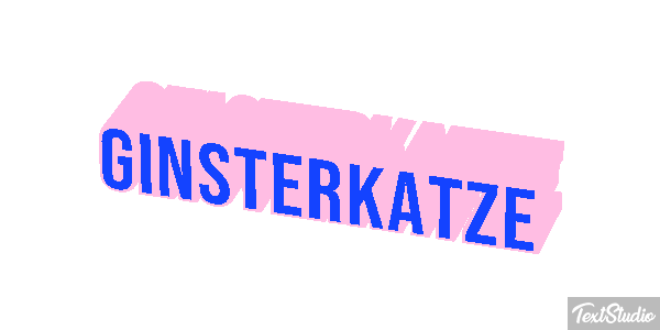 Ginsterkatze Tekst effect