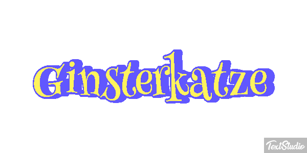 Ginsterkatze Tekst effect