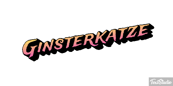 Ginsterkatze Tekst effect