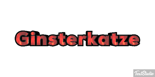 Ginsterkatze Tekst effect