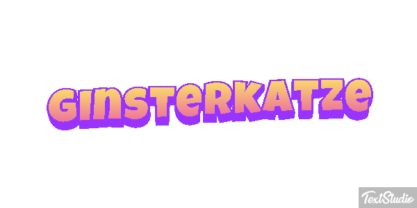 Ginsterkatze Tekst effect