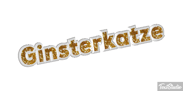 Ginsterkatze Tekst effect