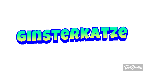 Ginsterkatze Tekst effect