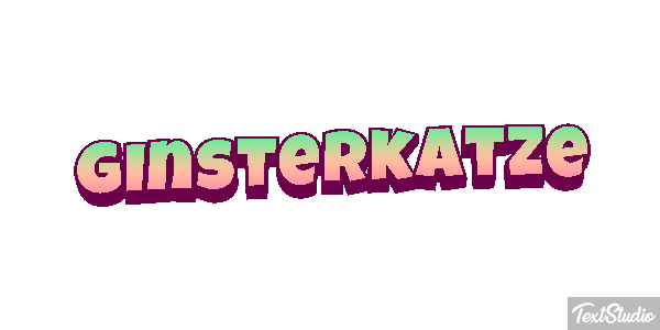 Ginsterkatze Tekst effect