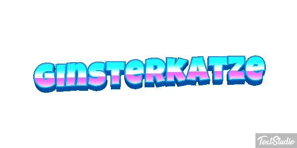 Ginsterkatze Tekst effect