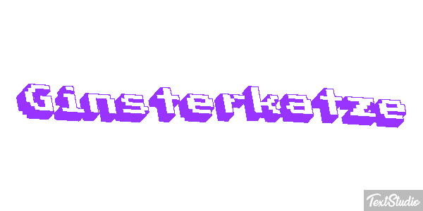 Ginsterkatze Tekst effect